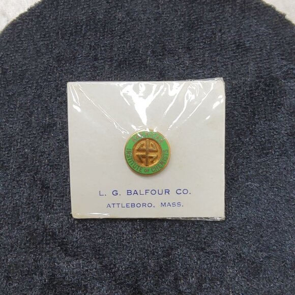 Vintage Collectible American Institute of Chemists lapel pin made by L.G. Balfou - Picture 2 of 3